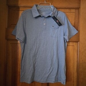 Vineyard Vines Boys Island Polo Coastline Size Large NWT Golf